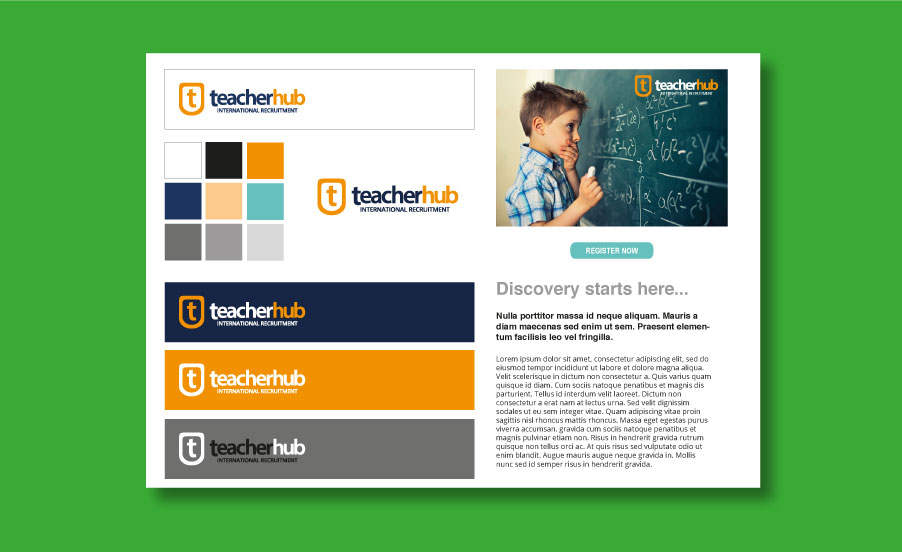 teacherhub identity mockup Brand identity and guidelines designed by Invincible Brands