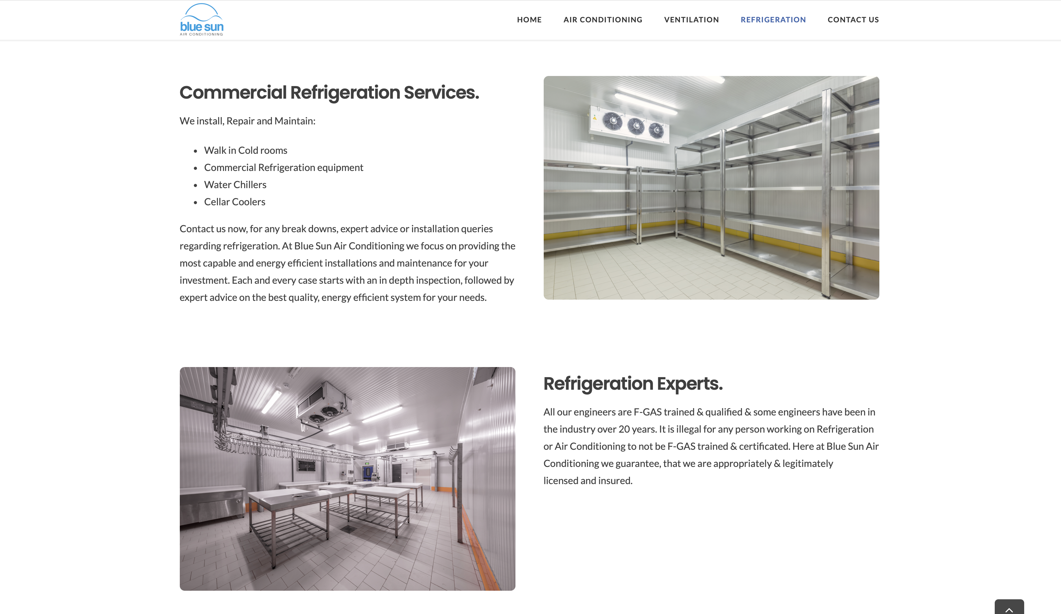 one page website design